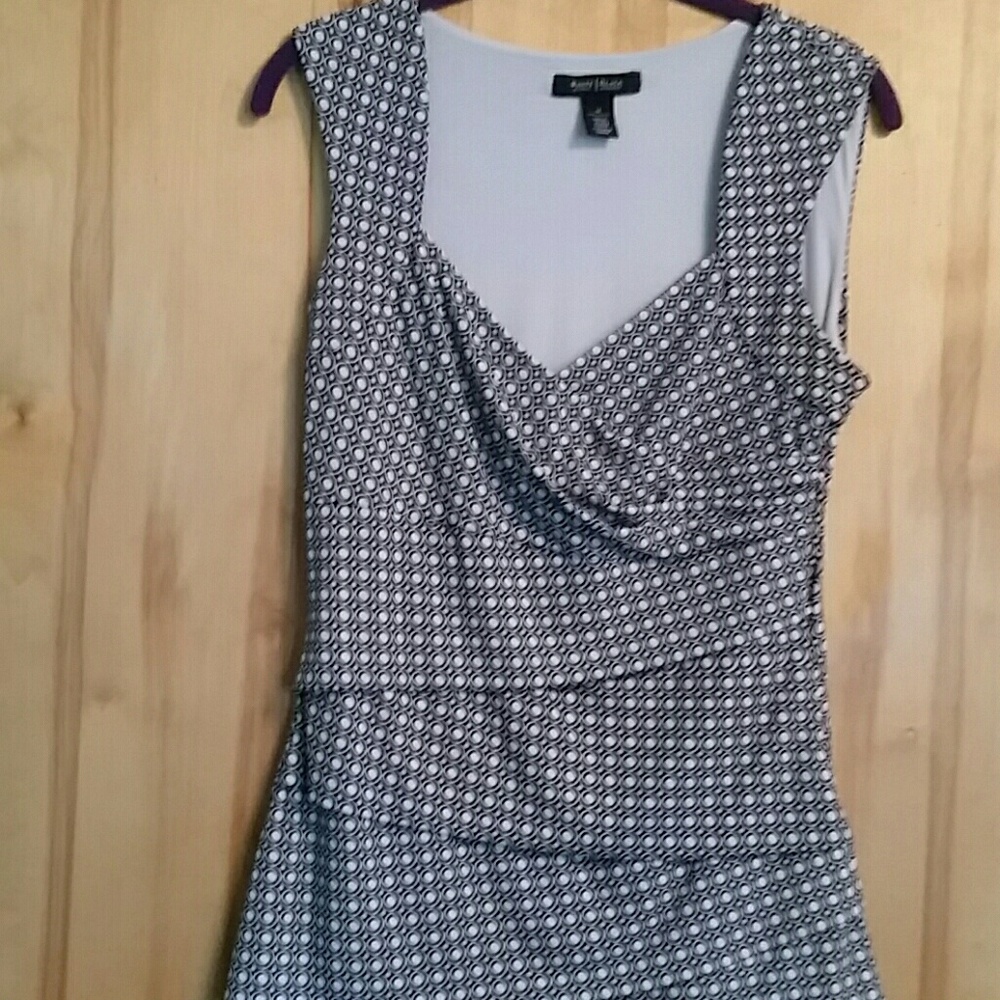 WHBM Geometric Print Top